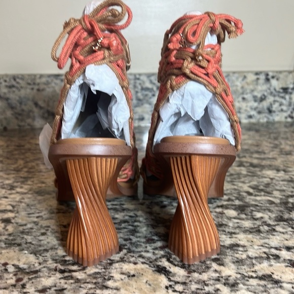Sam Edelman Twisted Heel Macrame Sandals - Picture 5 of 13